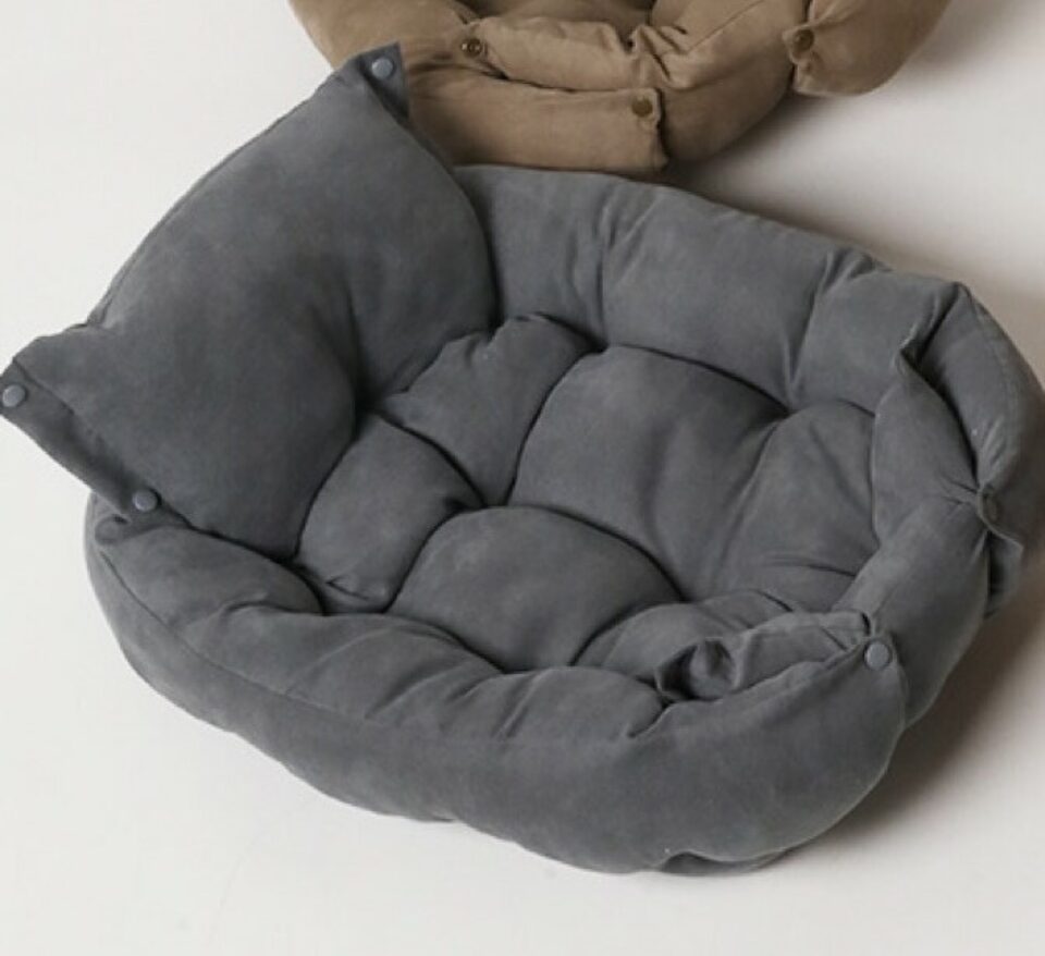 Pillowbed Grå/Blå Small