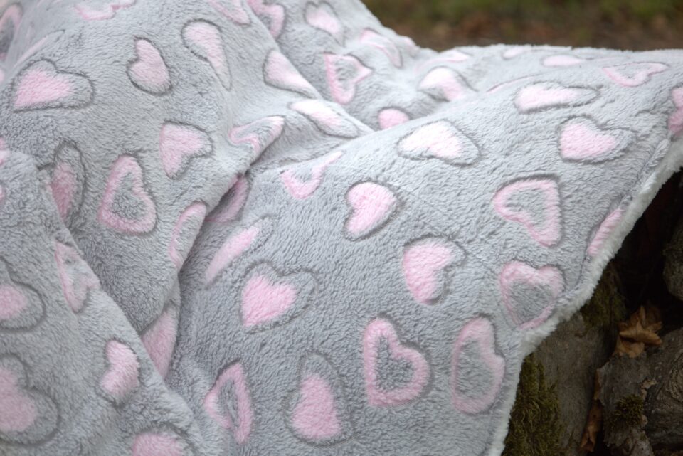 Ergosoft grå heart 124*88